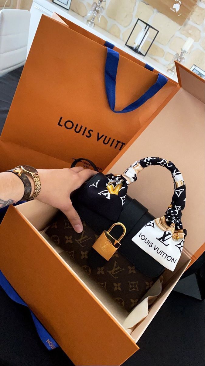 Louis Vuitton Locky BB Monogram Canvas and Leather Handbag