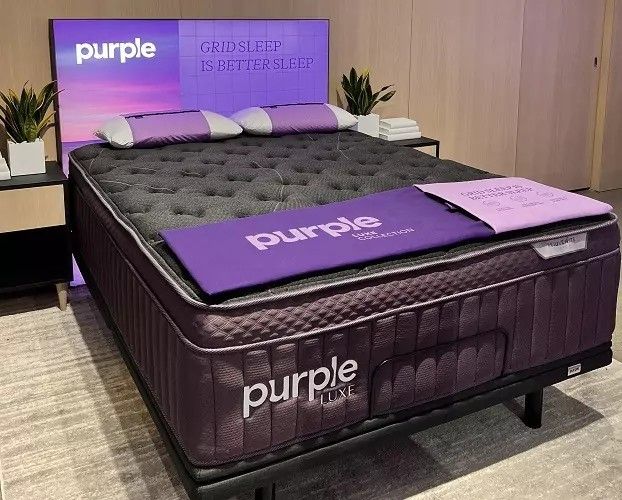 Purple Luxe Collection Hybrid Mattress - Premium Comfort Grid Bed