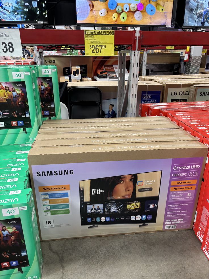 Samsung 50-inch Crystal UHD U8000FD 4K Smart TV (2025 Model)
