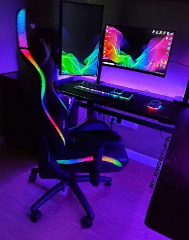 RGB LED Ergonomic Gaming Chair