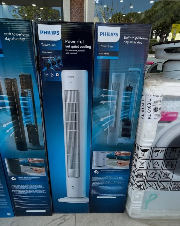 Philips 5000 Series Tower Fan - Powerful Yet Quiet Cooling
