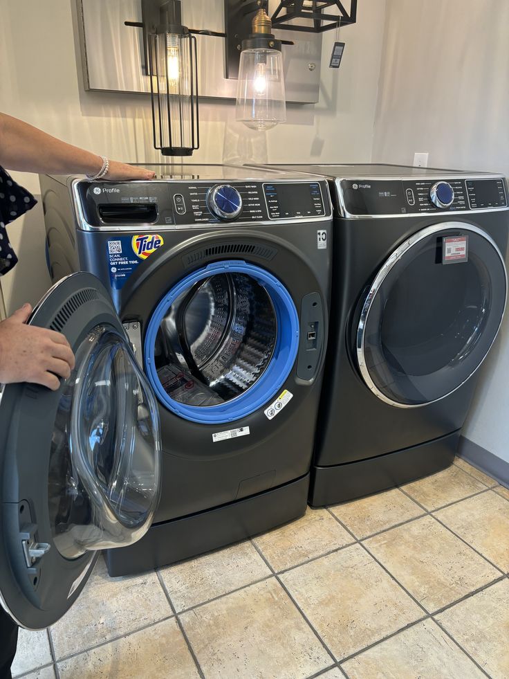 GE Profile Front Load Washer and Dryer Set