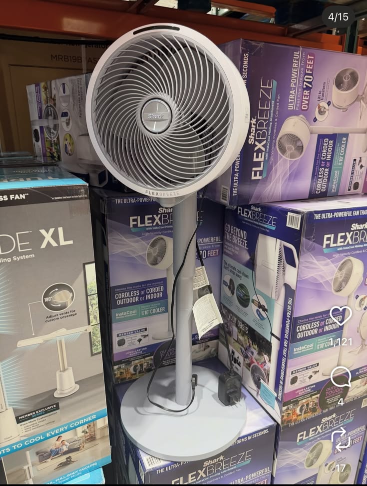 Shark FlexBreeze Portable Cordless/Corded Fan