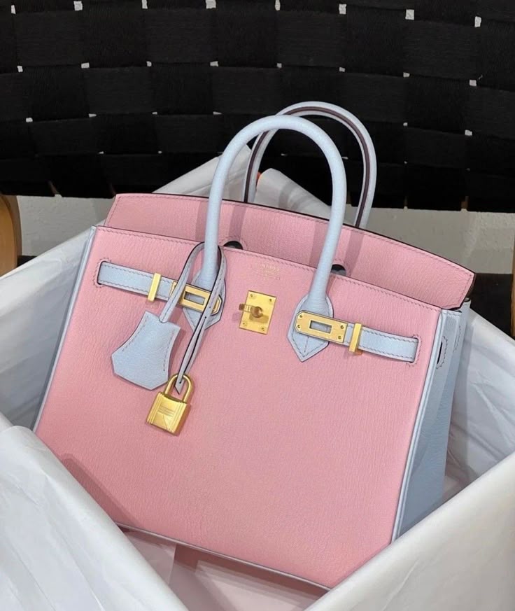 Hermès Birkin 25 Two-Tone Epsom Leather Handbag