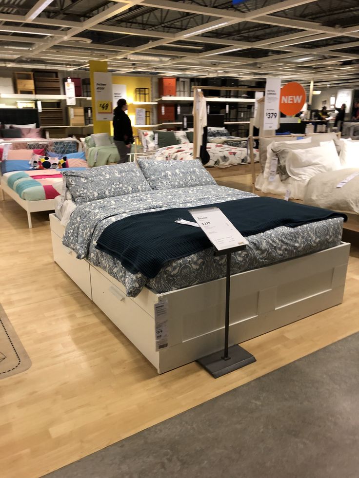 IKEA BRIMNES Bed Frame with Storage