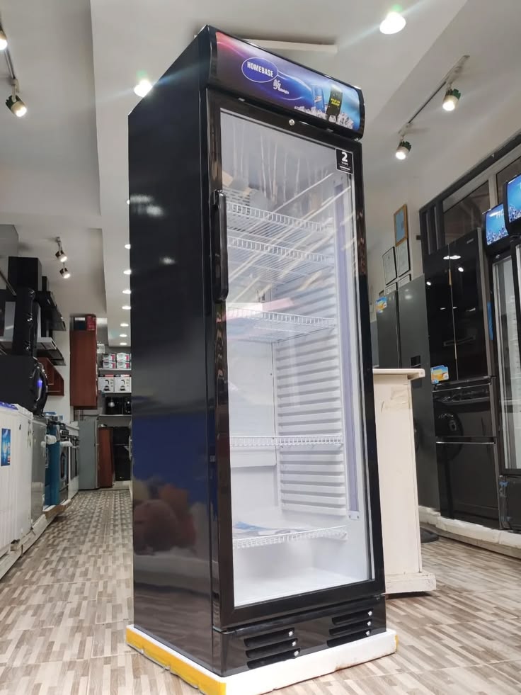 Homebase Single Door Upright Showcase Fridge